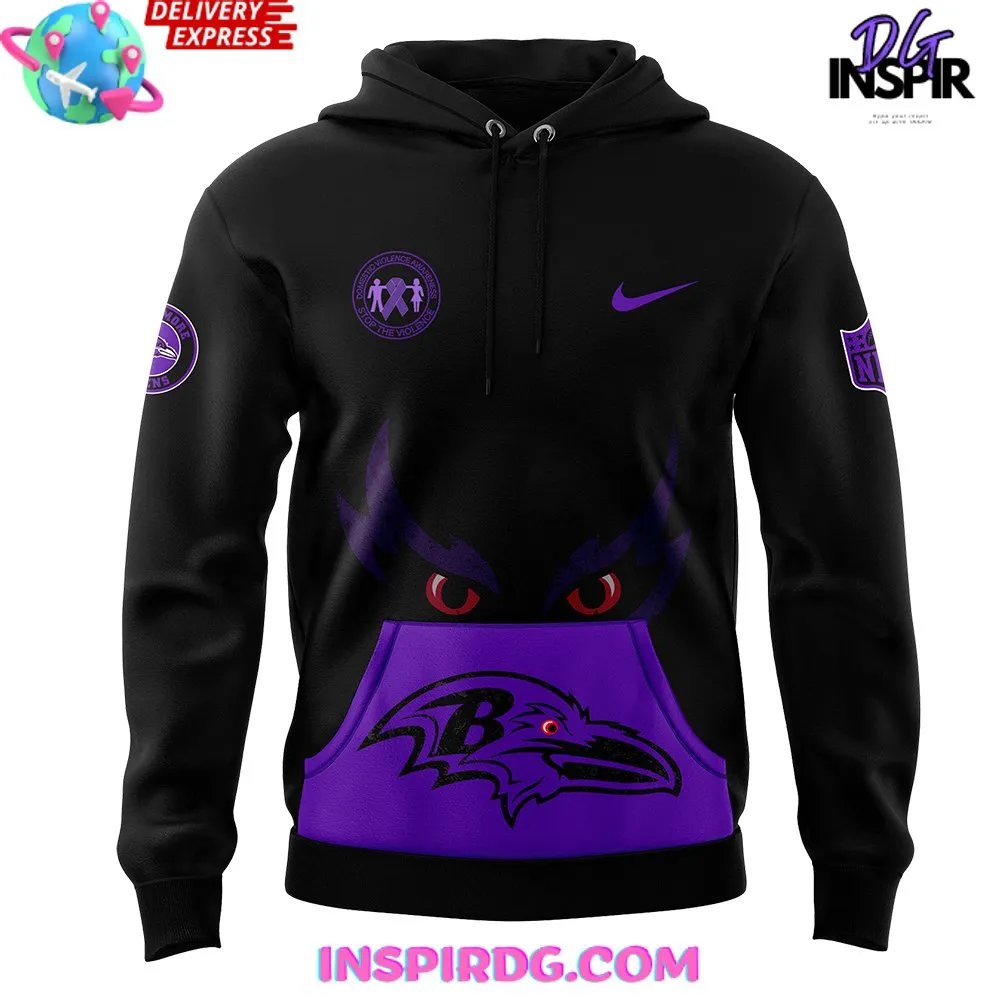 -Baltimore Ravens Domestic Violence Awareness Month 2024 Hoodie