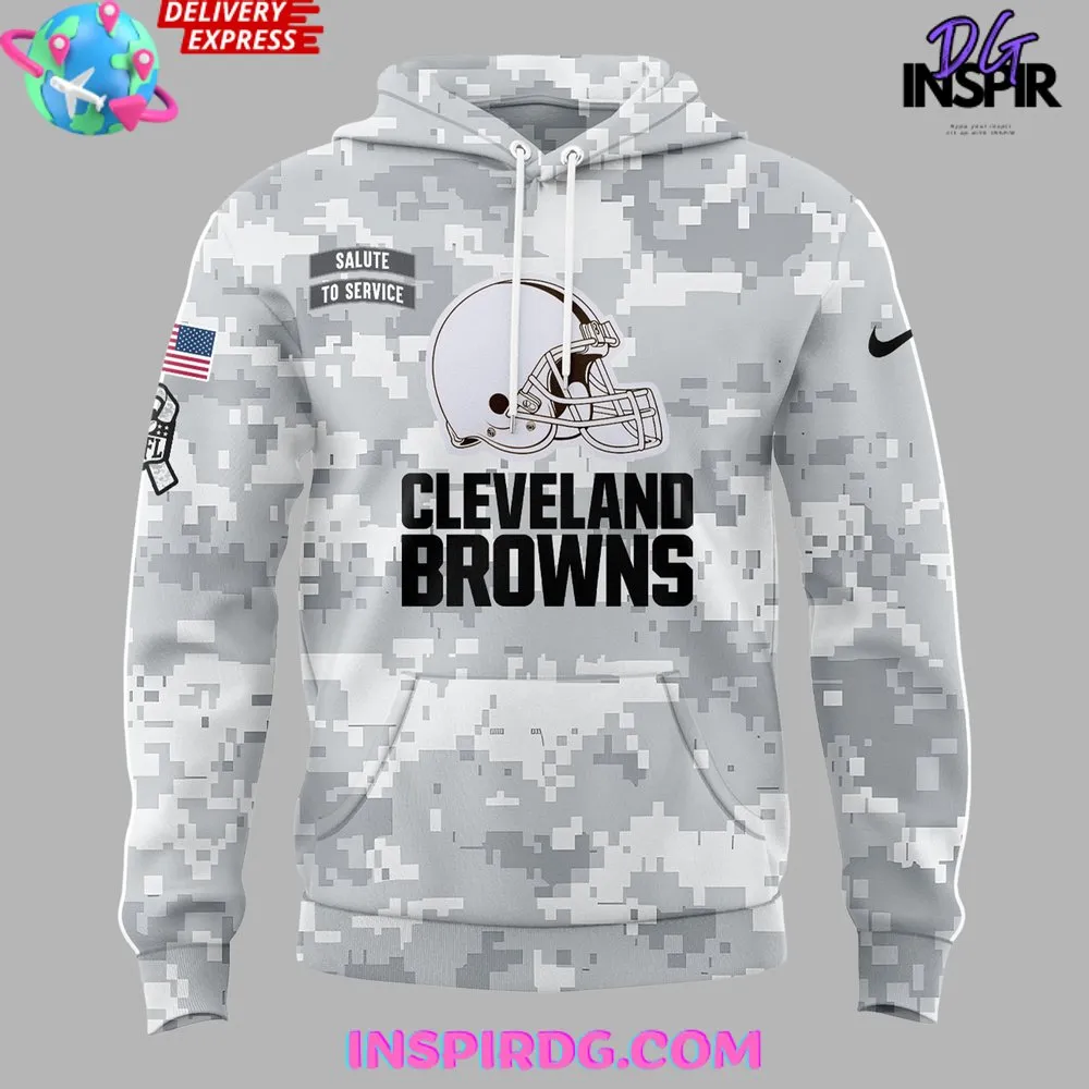 -Cleveland Browns Salute To Service 2024 Hoodie