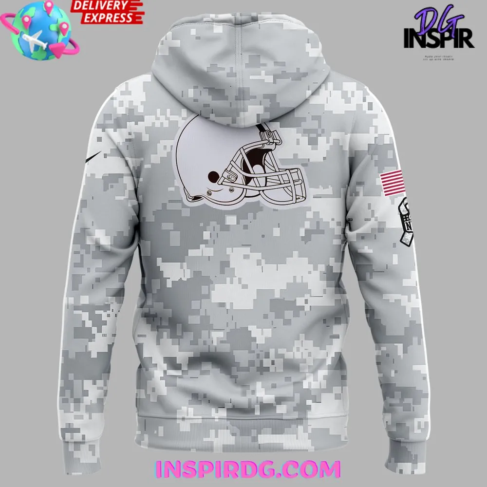 -Cleveland Browns Salute To Service 2024 Hoodie