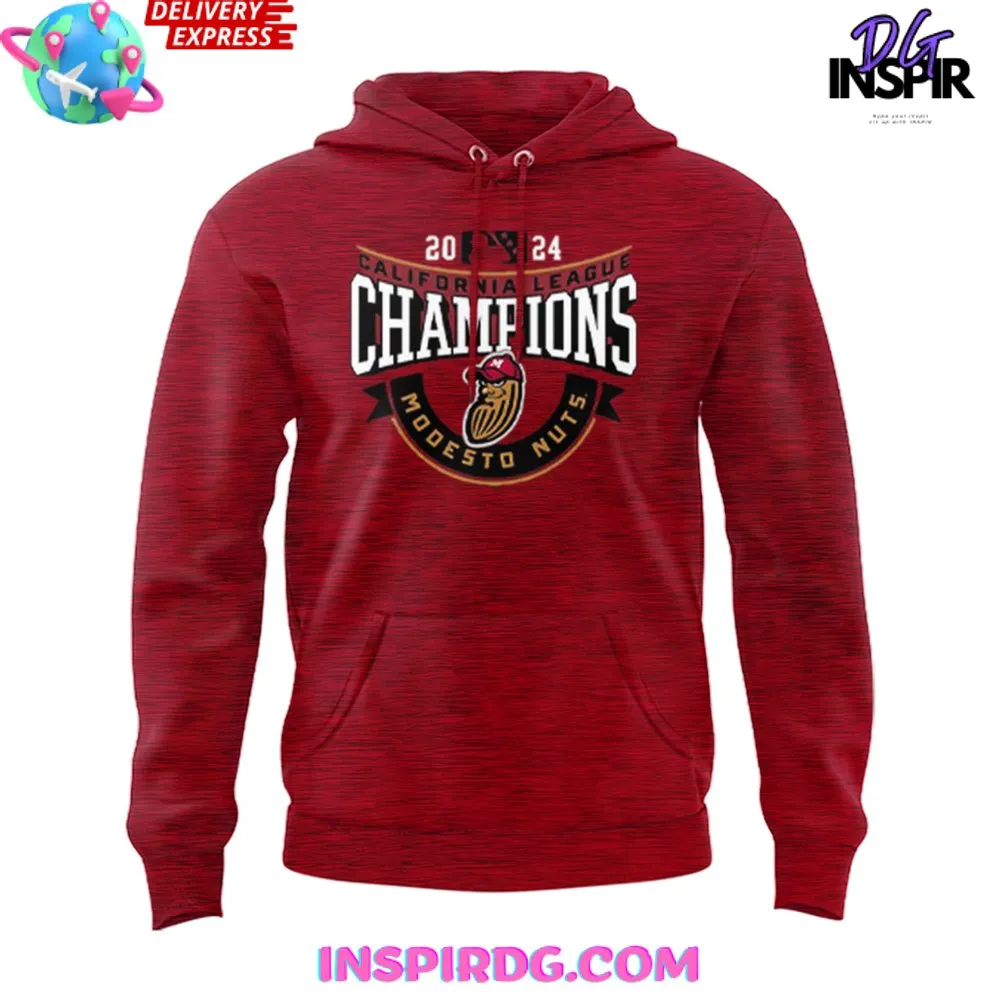 -Modesto Nuts California League Champions 2024 Hoodie