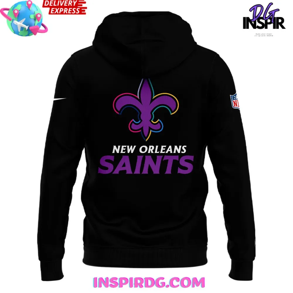 -New Orleans Saints Crucial Catch Intercept Cancer 2024 Hoodie