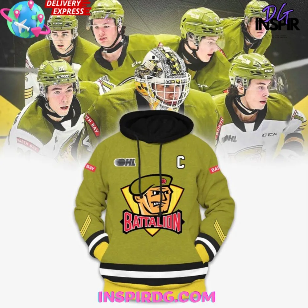 -OHL North Bay Battalion New Logo Limited Hoodie 2024