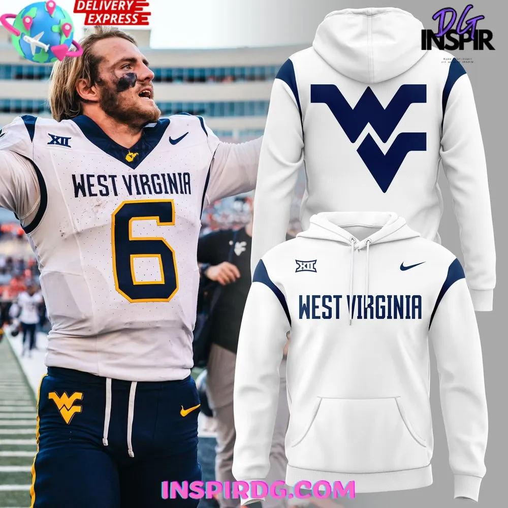 -West Virginia Mountaineers White Classic 2024 Hoodie