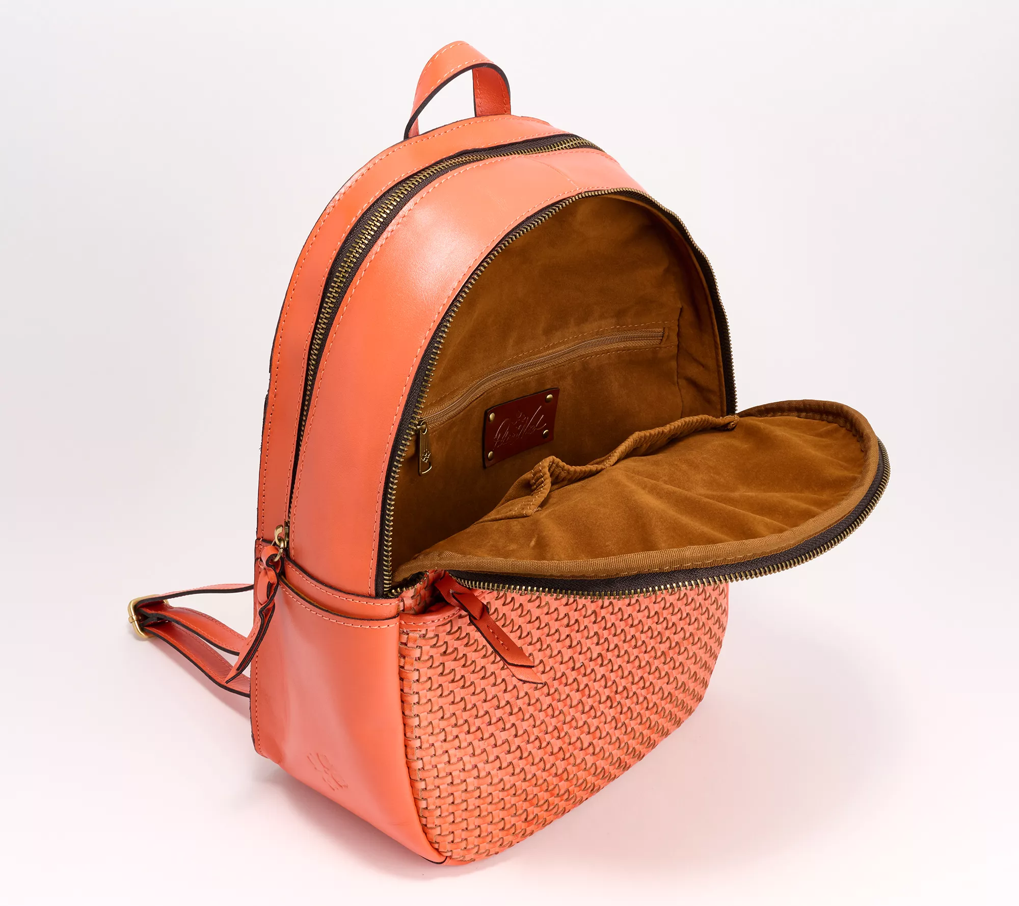 "As Is" Patricia Nash Woven Leather Turi Backpack