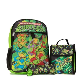 5 PC Ninja Turtles Backpack Lunch Set