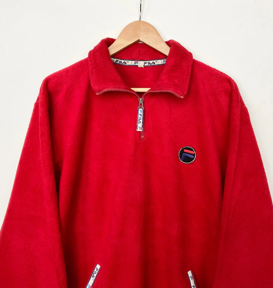 90s Fila 1/4 zip fleece (L)