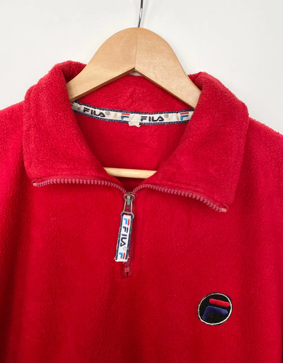 90s Fila 1/4 zip fleece (L)