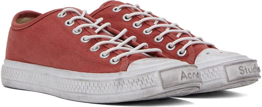 Acne Studios Red Faded Sneakers