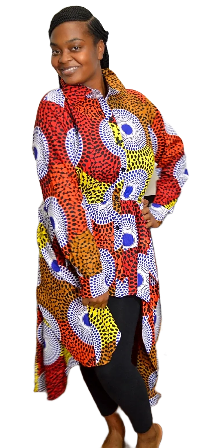 African Print Tiered Tunic