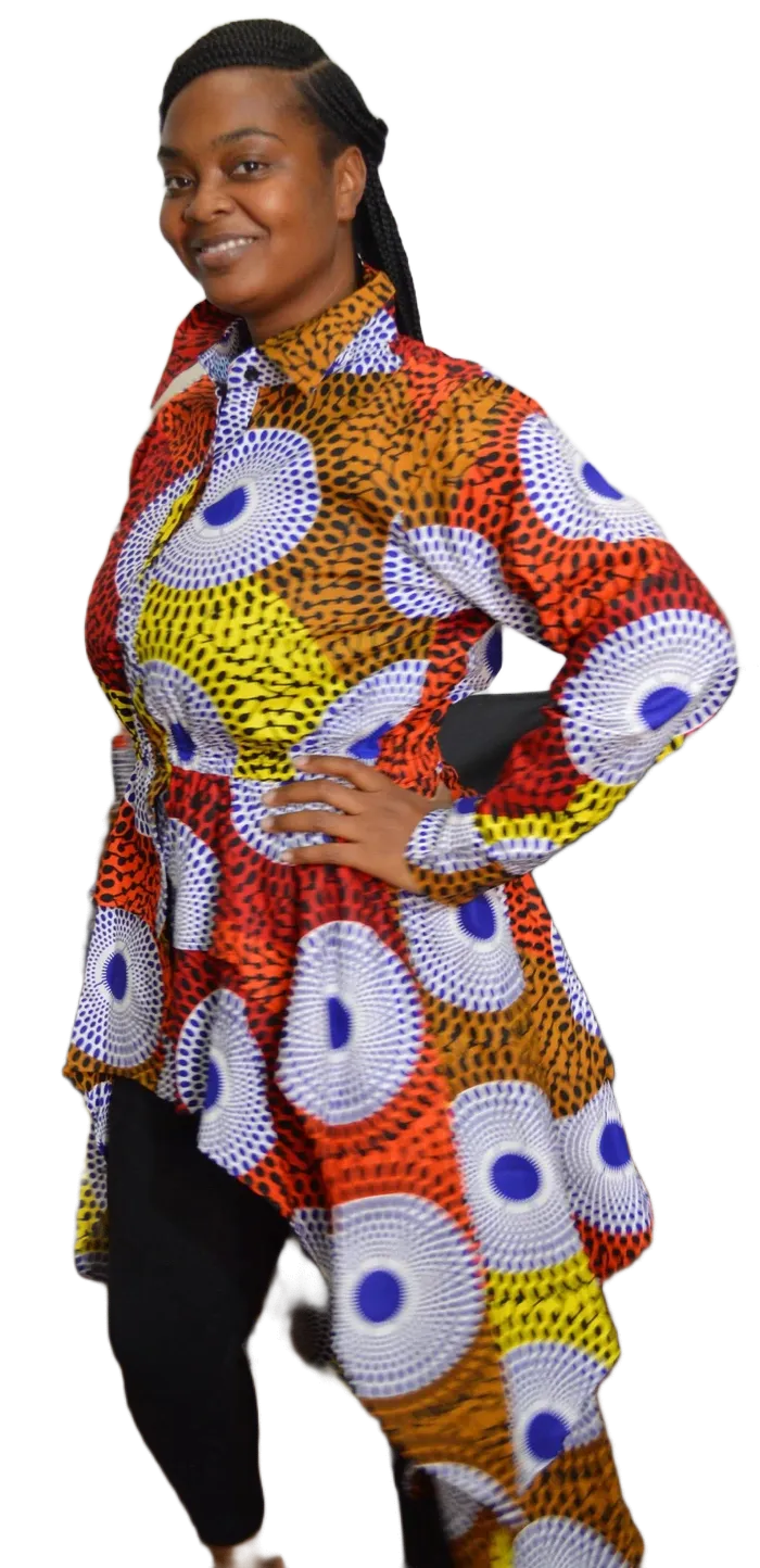 African Print Tiered Tunic