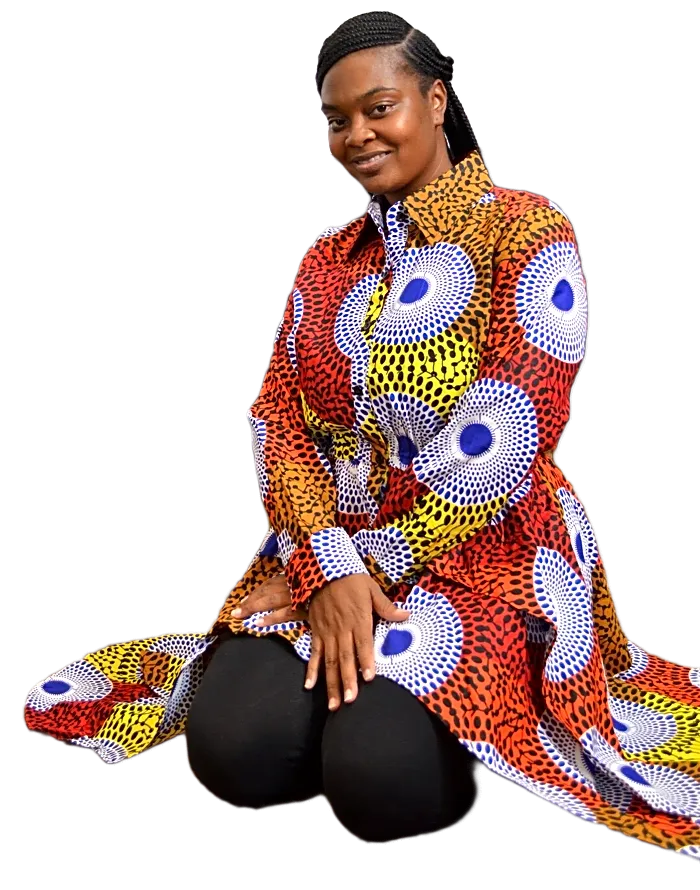 African Print Tiered Tunic