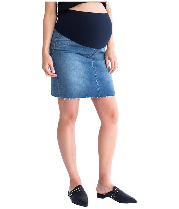 Angel Maternity Maternity Denim Skirt Women's