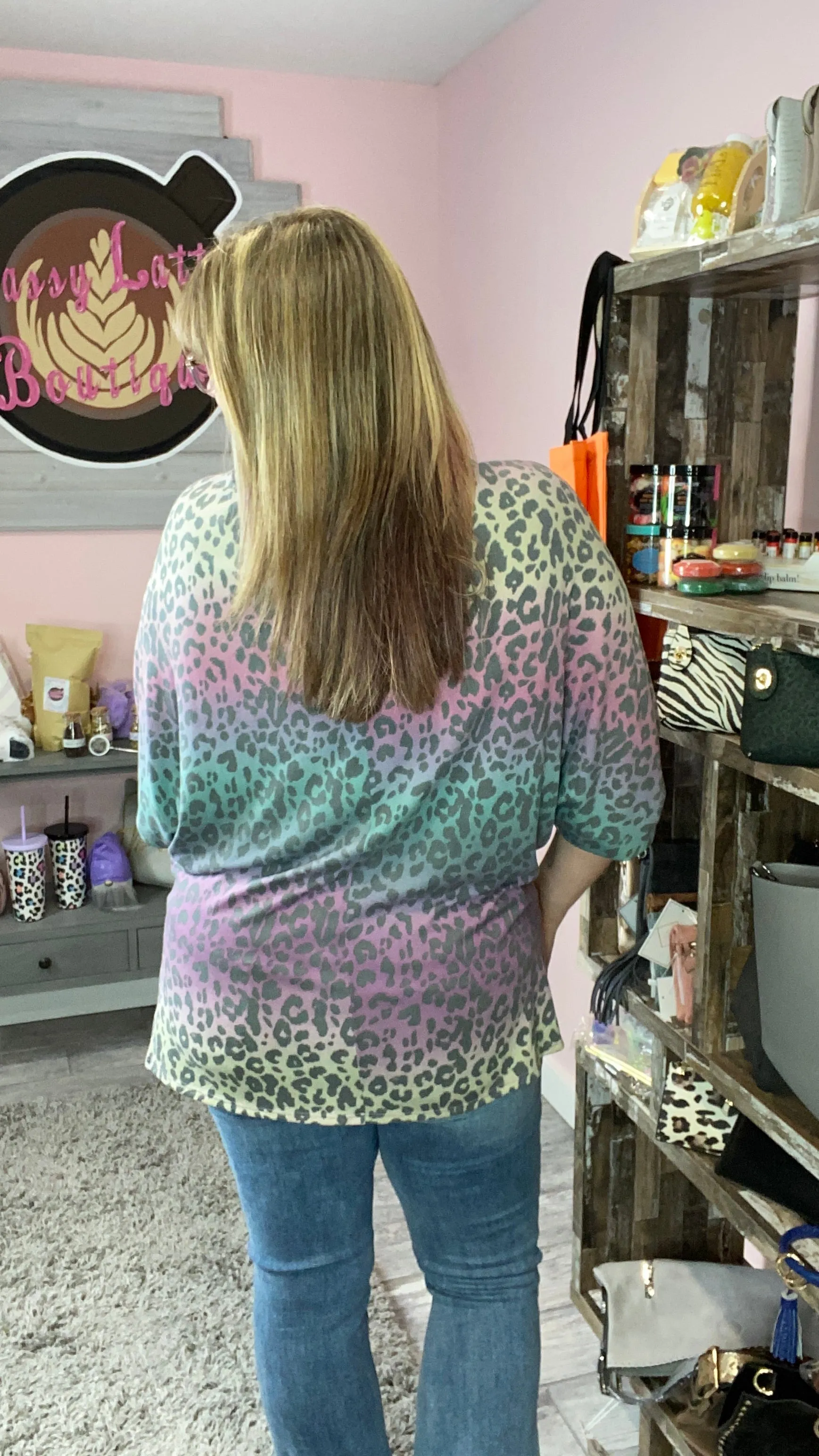 Animal Print Dolman Tunic