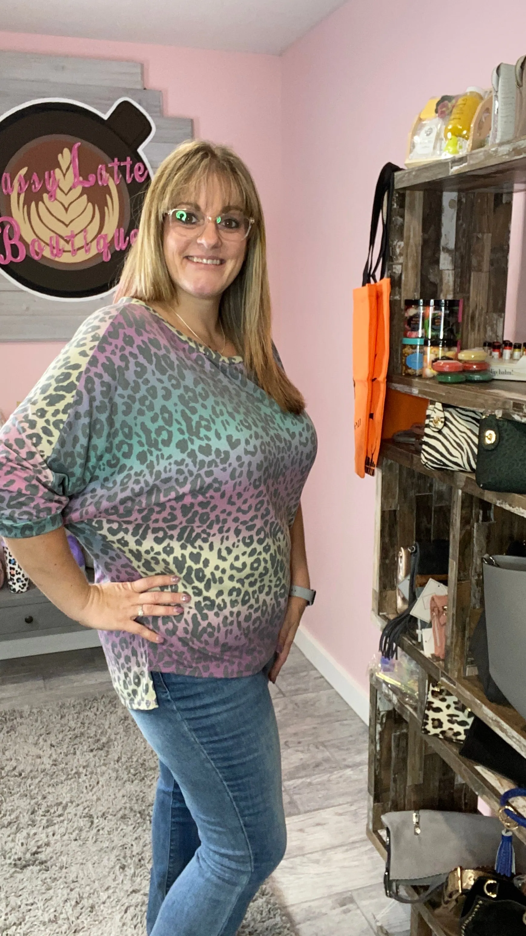 Animal Print Dolman Tunic