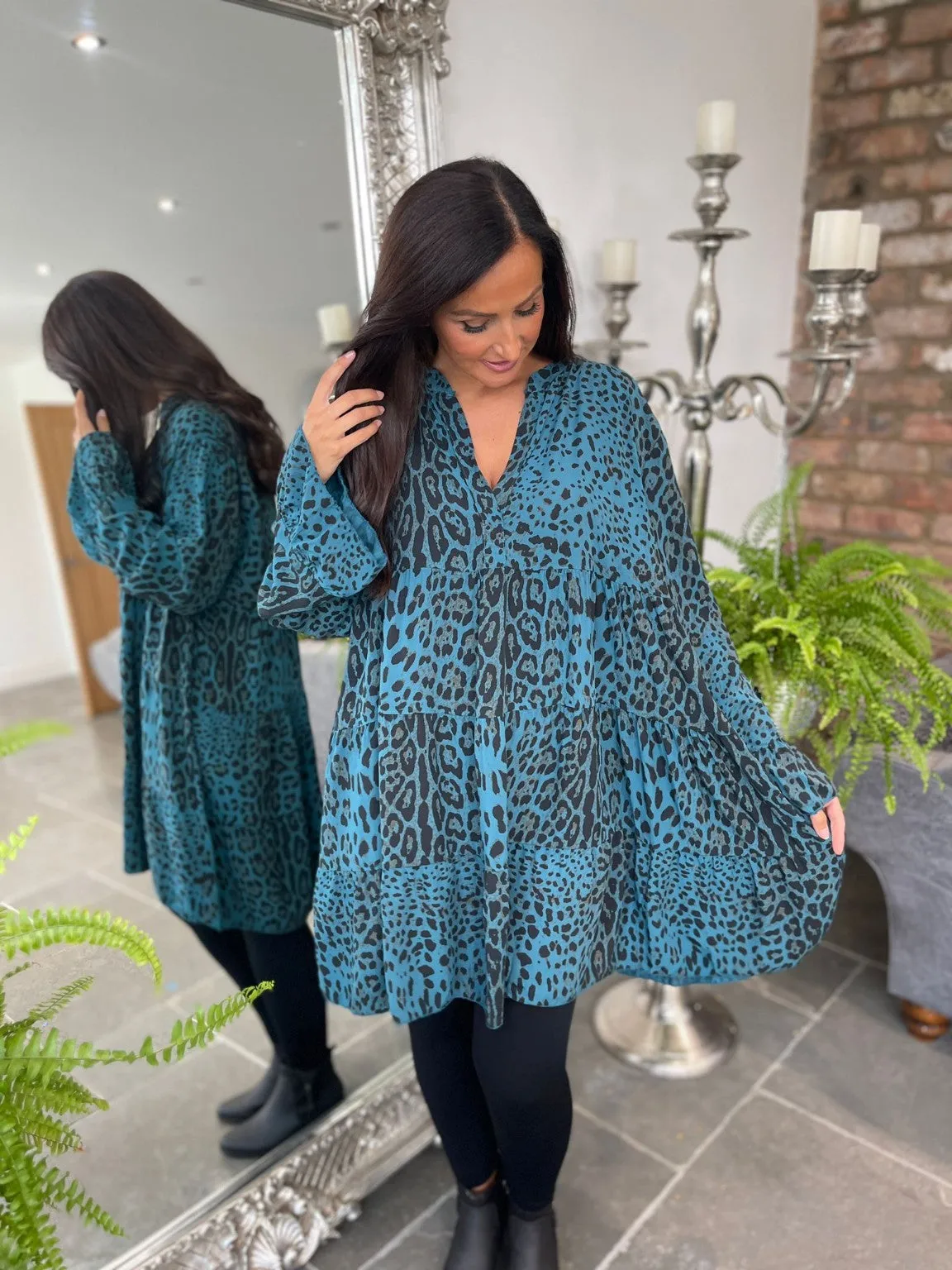 Animal Print Tunic Willow