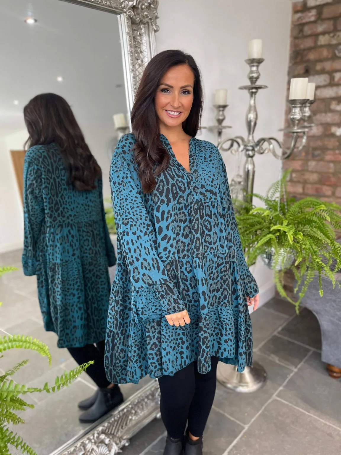 Animal Print Tunic Willow