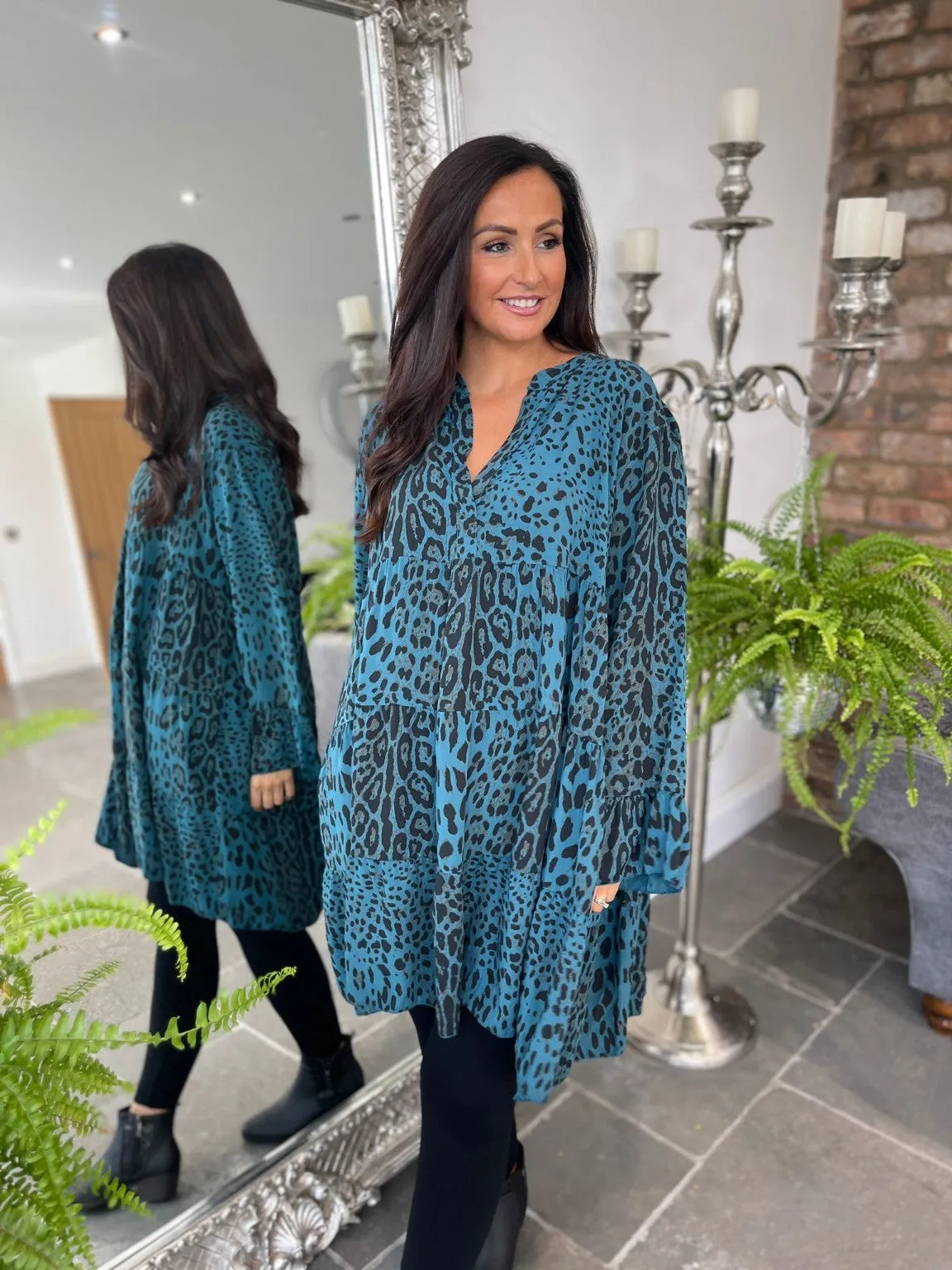 Animal Print Tunic Willow