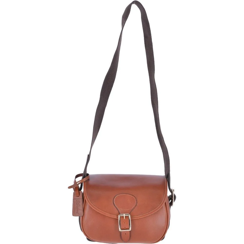 Ashwood Leather Maddox Leather Cartridge Bag – Chestnut