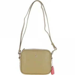 Ashwood Zip Top Leather Cross Body Bag Fennel Seed: 63594