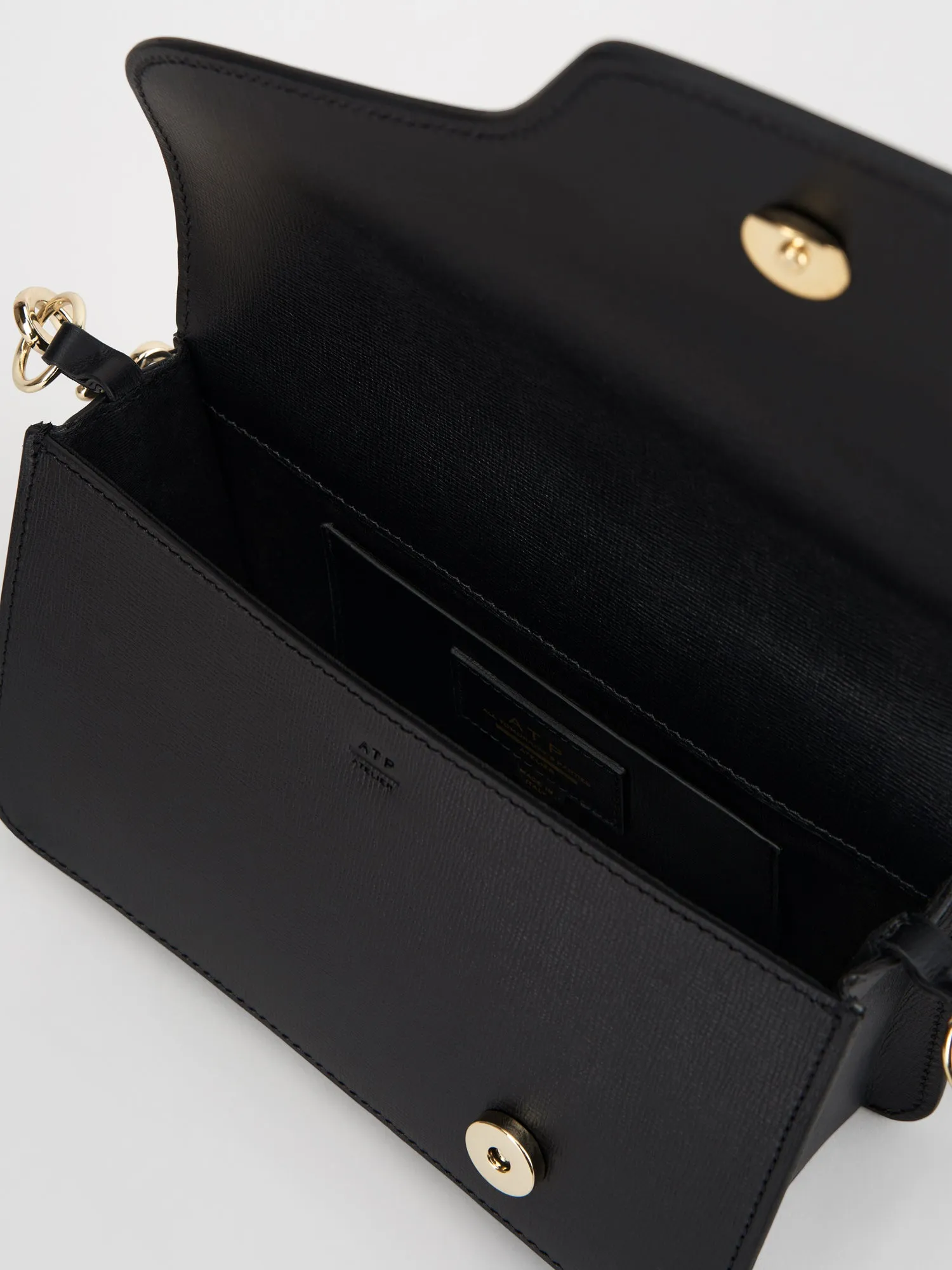 Assisi Black Saffiano Shoulder Bag