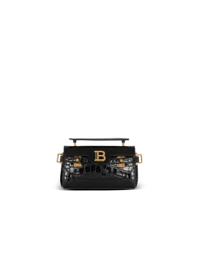 B-Buzz 19 bag in crocodile-print leather