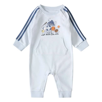 Baby adidas Colorblock Long Sleeve Romper