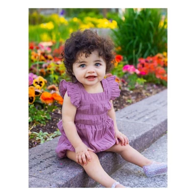 Baby Girls' Mabel + Honey Berry Beautiful Romper