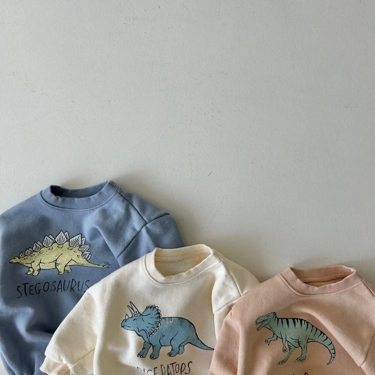 Baby Land S24 Dinosaur Sweatshirt Romper (4-15m) - 3 Colors