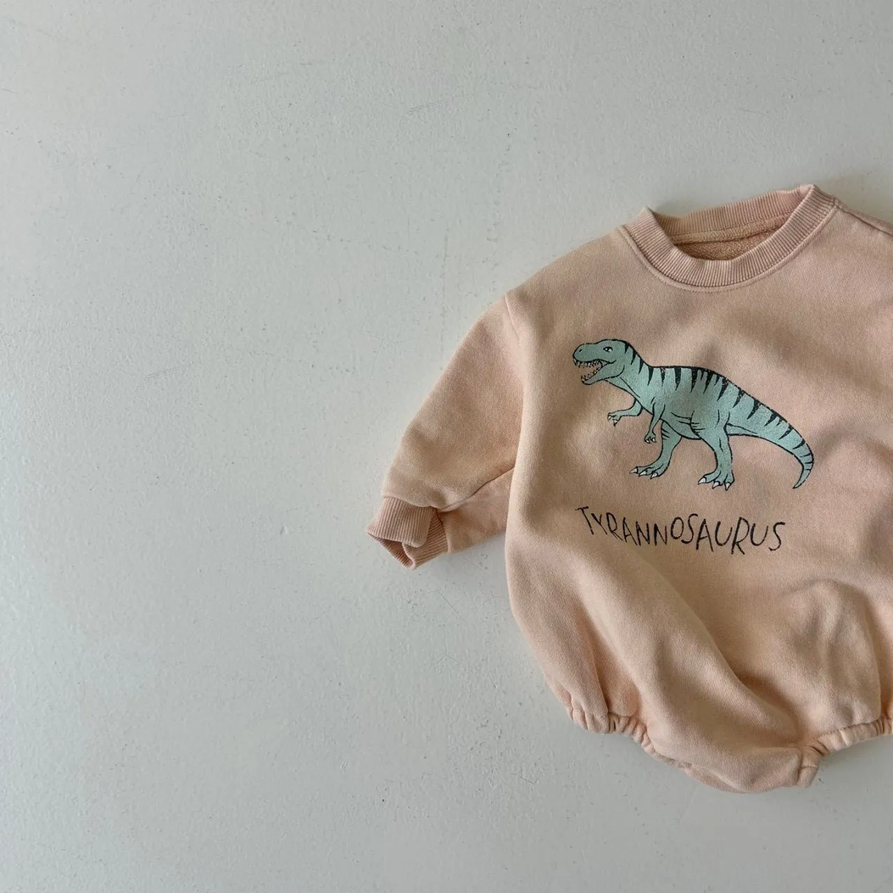 Baby Land S24 Dinosaur Sweatshirt Romper (4-15m) - 3 Colors