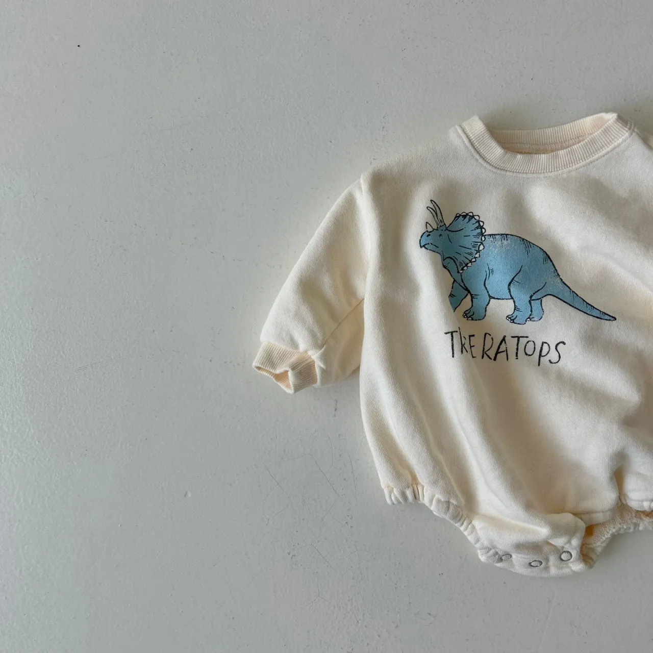 Baby Land S24 Dinosaur Sweatshirt Romper (4-15m) - 3 Colors