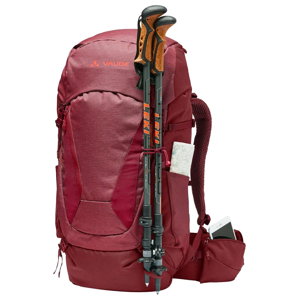 Backpack Vaude ---Women's Asymmetric 48+8 Dark Cherry