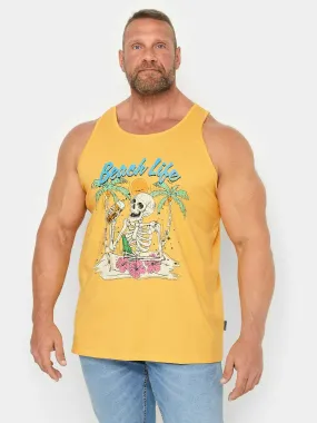 BadRhino Br Beach Life Skull Print Vest