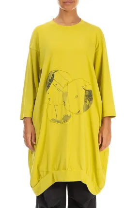 Balloon Cyber Lime Mirage Cotton Tunic