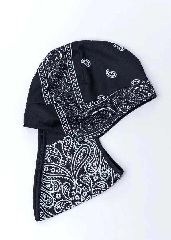 Bandana Hat with Mask - Black