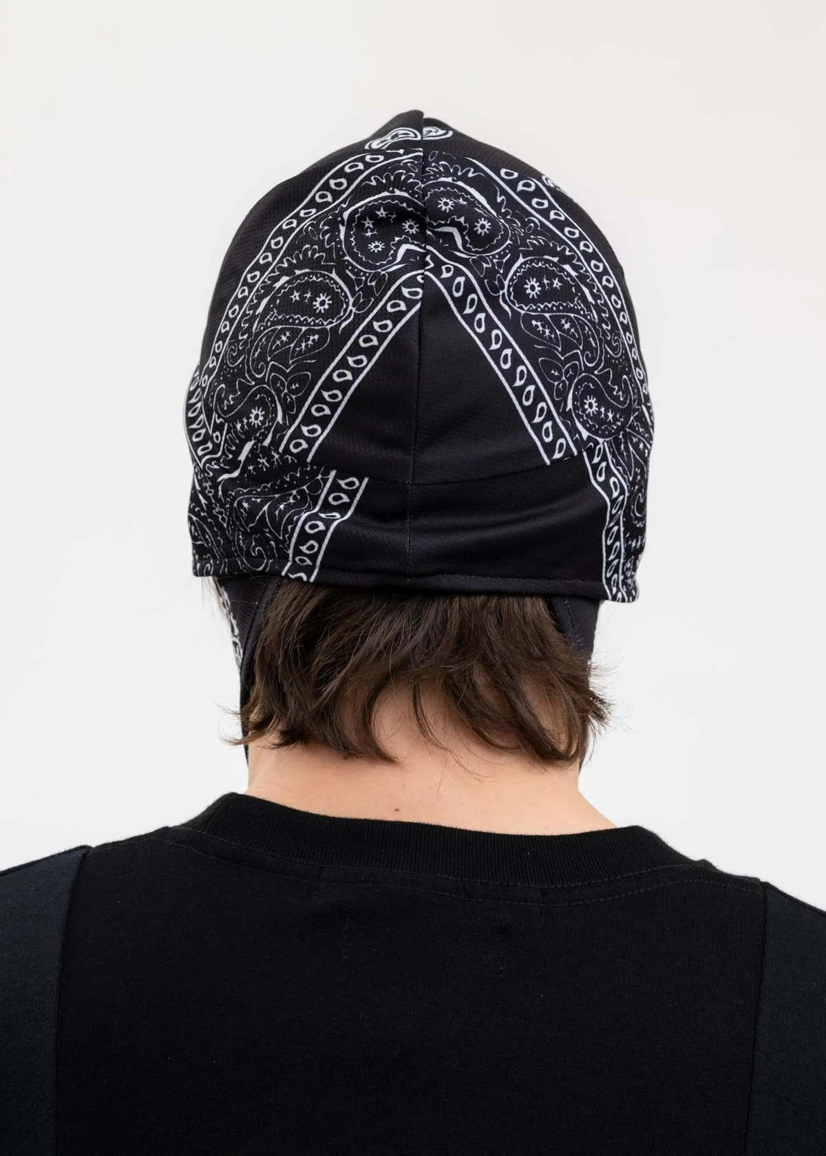 Bandana Hat with Mask - Black