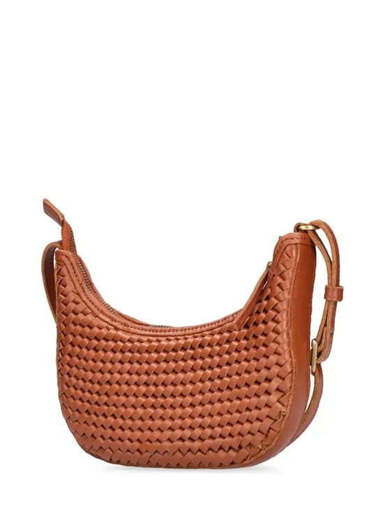 Bembien   Mini Sling handwoven leather bag 