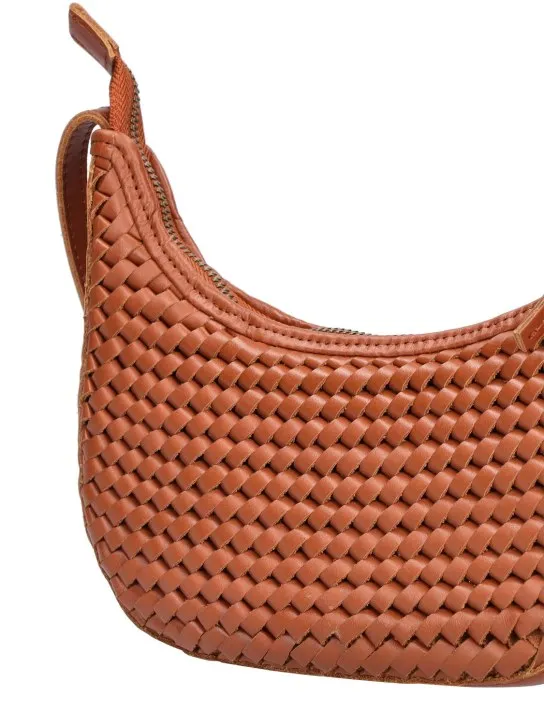 Bembien   Mini Sling handwoven leather bag 