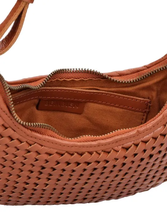 Bembien   Mini Sling handwoven leather bag 