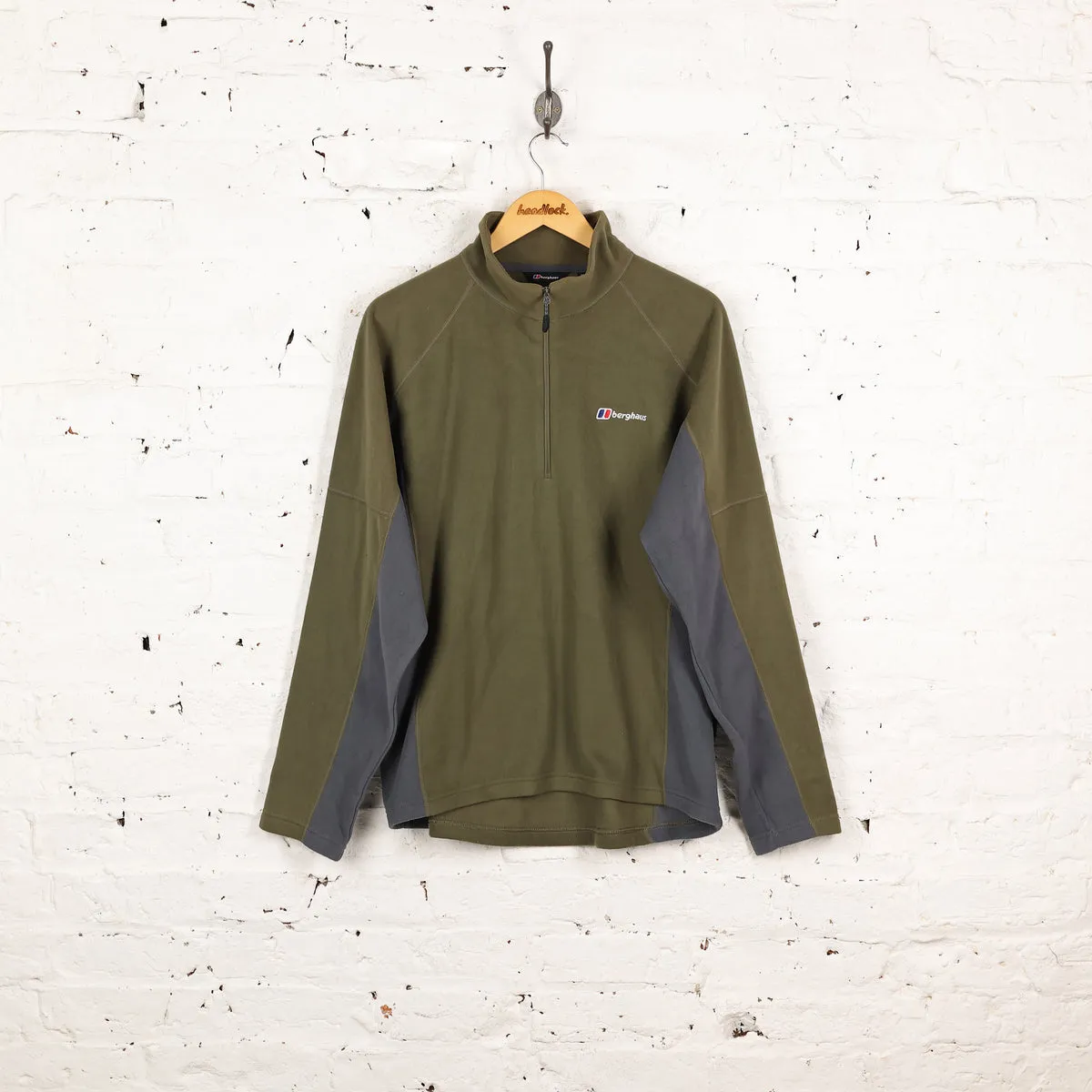 Berghaus 1/4 Zip Fleece - Green - L