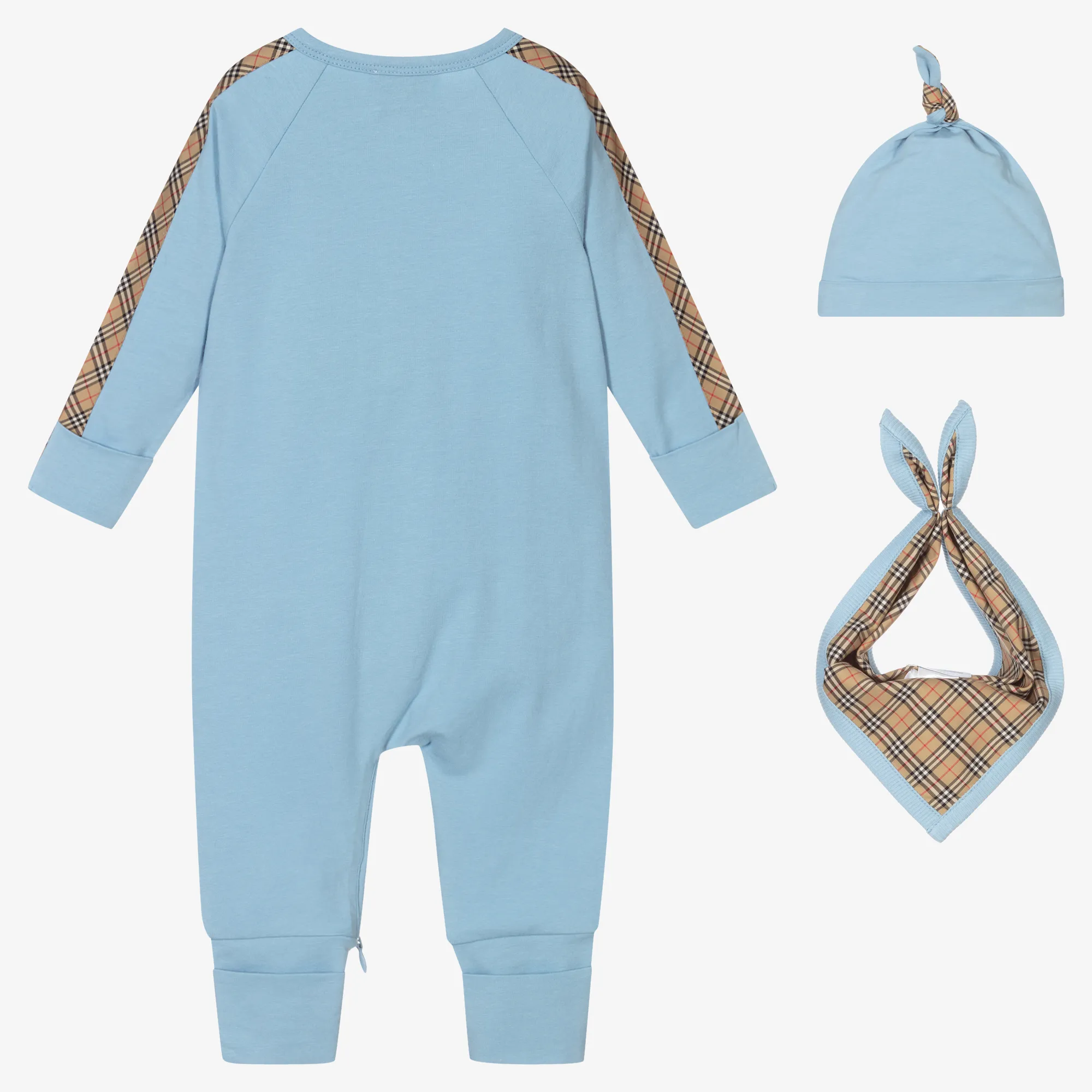 Blue 3 Piece Romper Gift Set