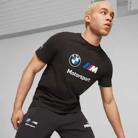 BMW M Motorsport ESS Men's Logo Tee | PUMA Black | PUMA BMW Motorsport | PUMA 