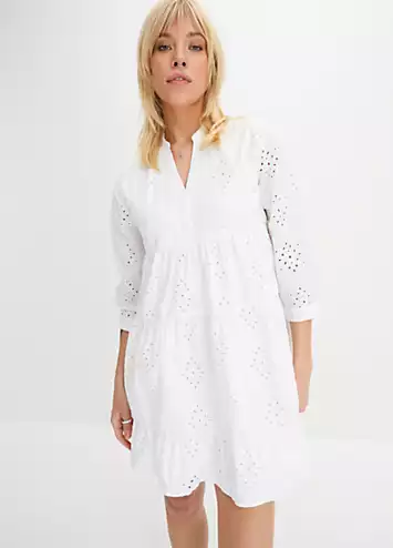 bonprix Broderie Tunic Dress | Grattan