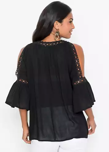 bonprix Lace Trim Tunic | Grattan