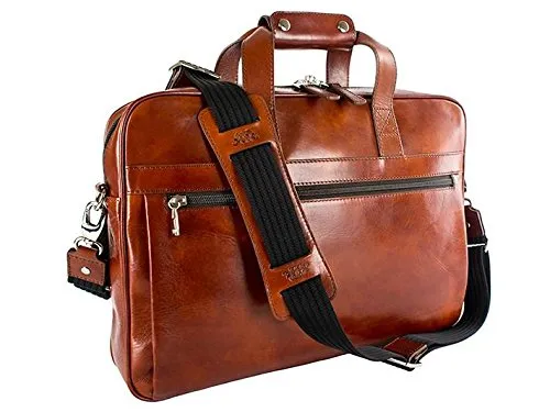 Bosca Old Leather Single Gusset Stringer Bag  