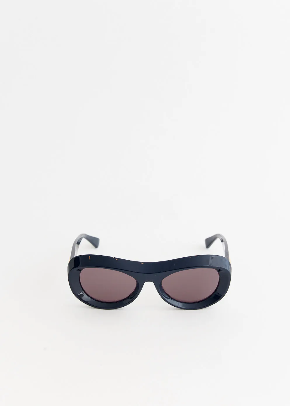 Bottega Veneta Eyewear -  Moulded Round Acetate Sunglasses - Sunglasses