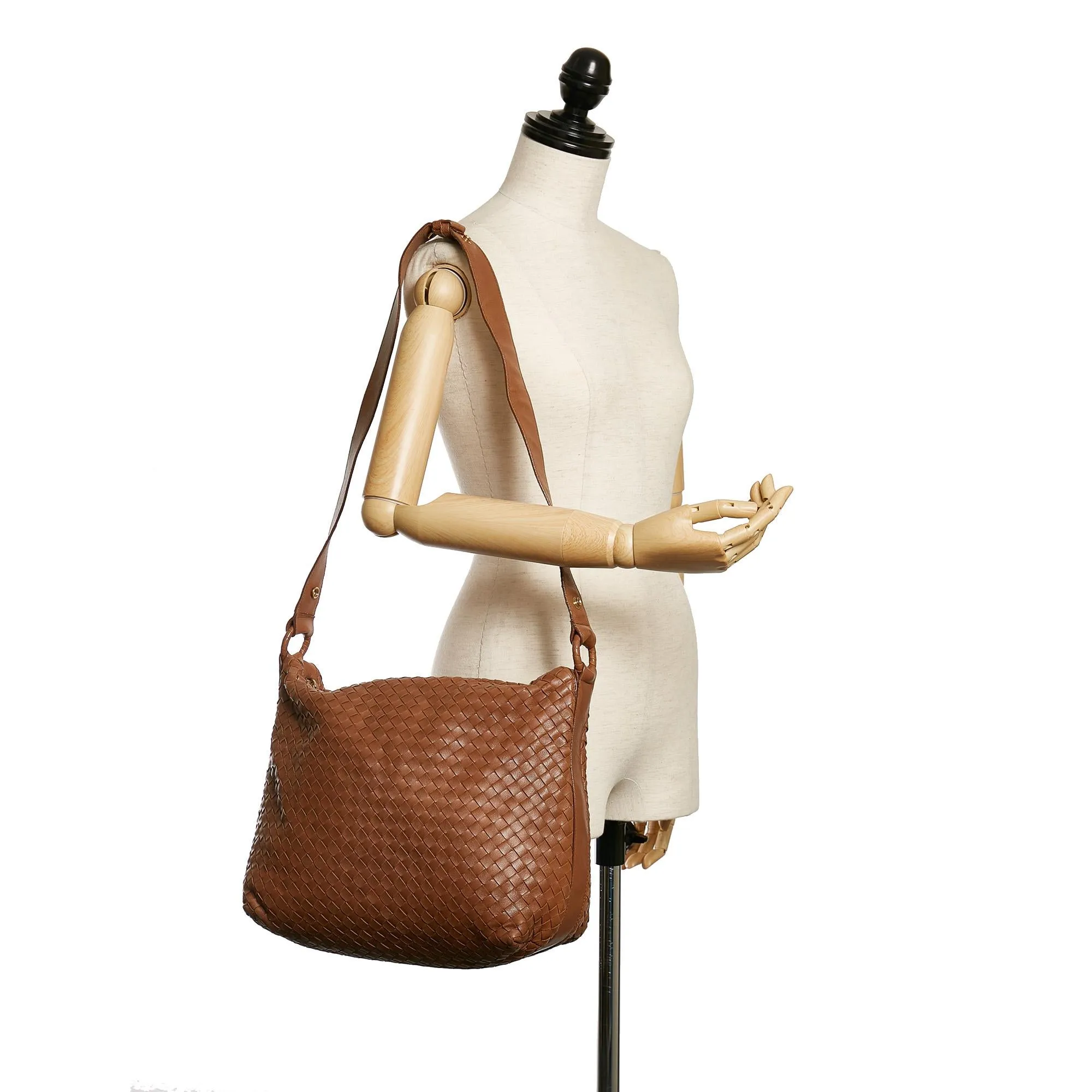 Bottega Veneta Intrecciato Leather Shoulder Bag