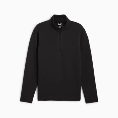 Boulder Quarter-Zip Men's Golf Top | PUMA Black | PUMA Exclusion List | PUMA 