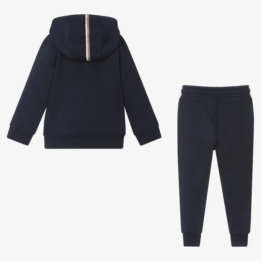 Boys Blue Hooded Tracksuit