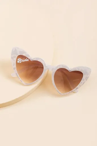 Bride Heart Sunglasses