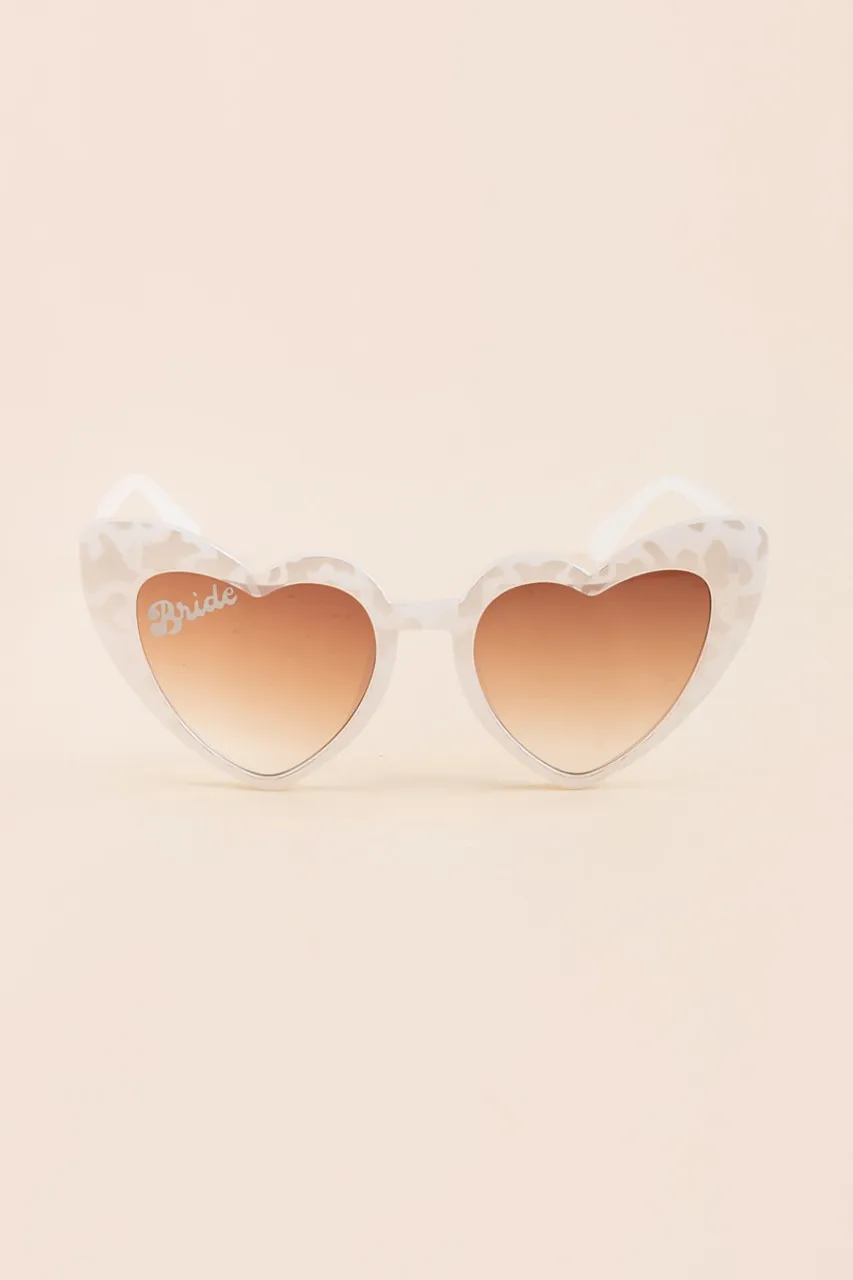 Bride Heart Sunglasses